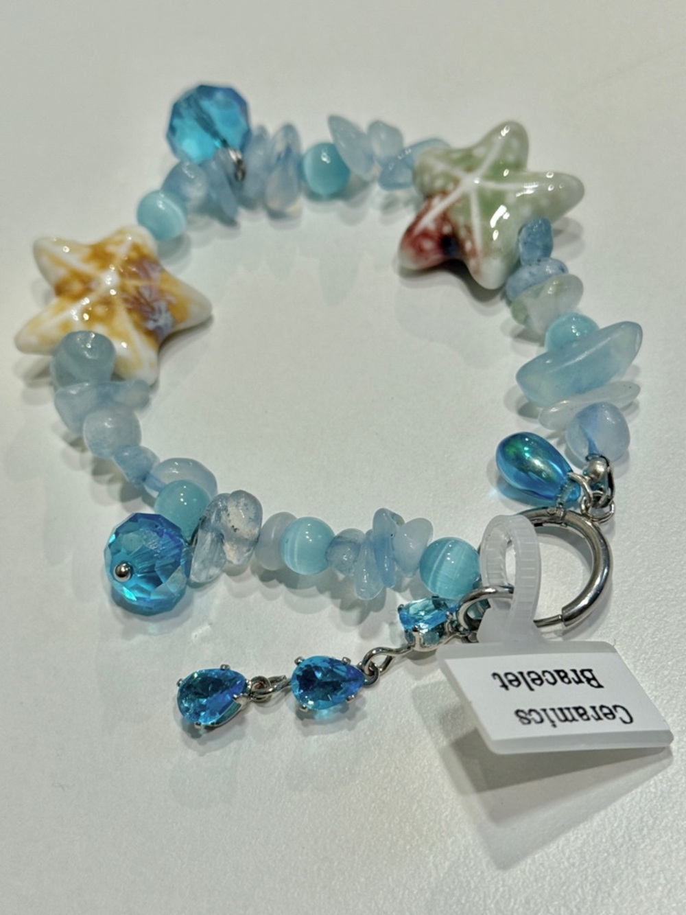 Mermaid Ceramic Crystal Bracelet